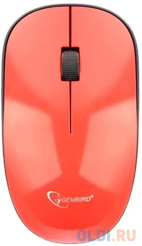Мышь беспроводная Gembird MUSW-111-RG красный USB