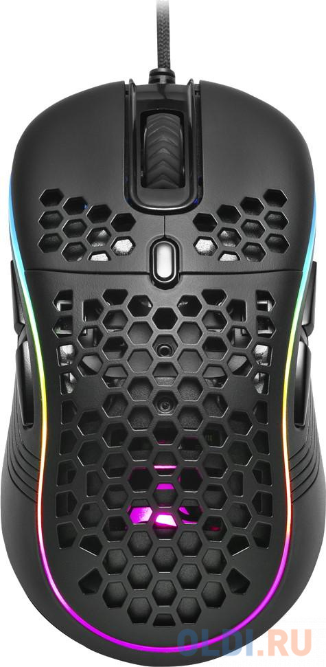 Игровая мышь Sharkoon Light2 S (PixArt PMW 3327, Omron, 8 кнопок, 6200 dpi, USB, RGB подсветка) игровая мышь patriot viper v551 pixart 3327 omron 8 кнопок 6200 dpi rgb подсветка usb