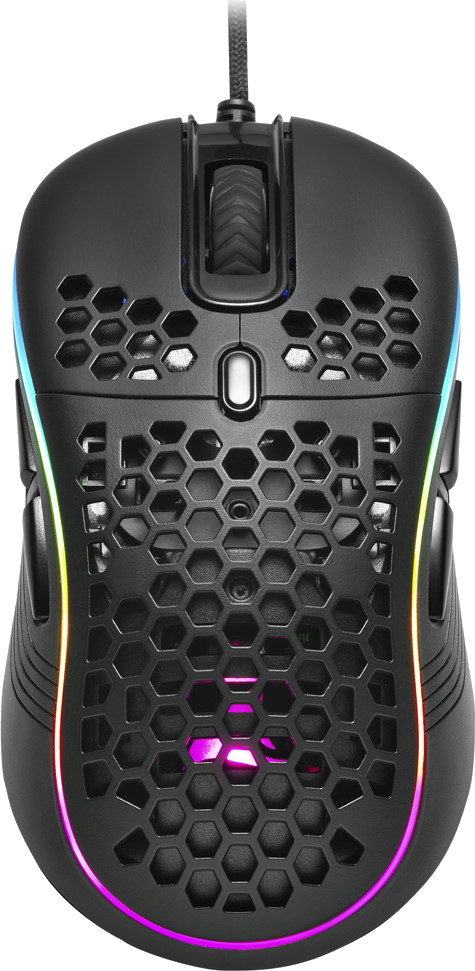 Игровая мышь Sharkoon Light2 S (PixArt PMW 3327, Omron, 8 кнопок, 6200 dpi, USB, RGB подсветка) фото