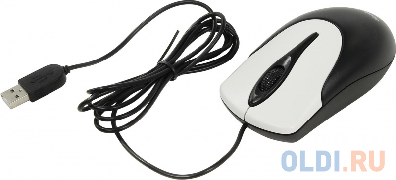 

Мышь проводная Genius NetScroll 100 v2 чёрный серебристый USB