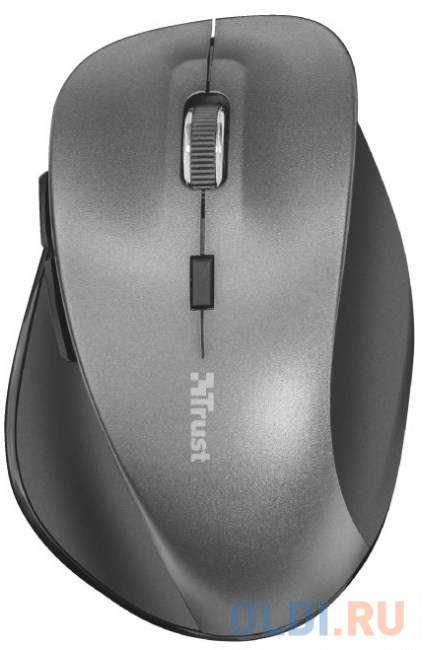 

Мышь беспроводная TRUST Ravan Wireless Mouse серый USB + радиоканал