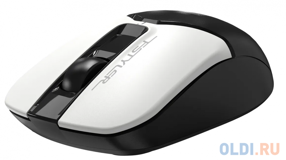 Мышь беспроводная A4TECH FG12 Panda чёрный белый USB + радиоканал фото