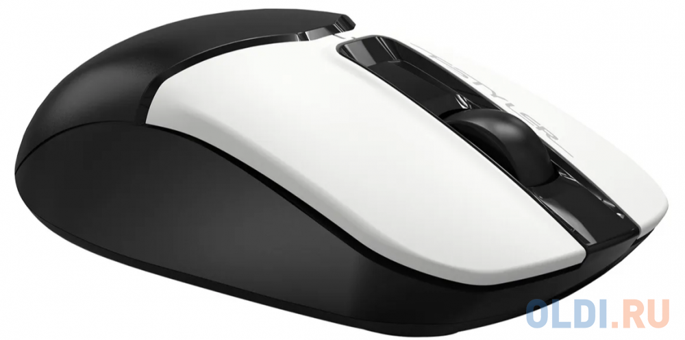 Мышь беспроводная A4TECH FG12 Panda чёрный белый USB + радиоканал фото