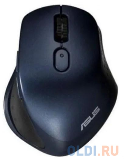 Беспроводная мышь ASUS MW203 синяя (RF 2.4GHz и Bluetooth, 2400 dpi, USB, 3but+Roll, Optical, 1 x AA, 90XB06C0-BMU010), цвет синий, размер 105,6 х 80,1 х 40,6  мм - фото 1