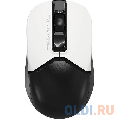 Мышь A4Tech Fstyler FG12S Panda белый/черный оптическая (1200dpi) silent беспроводная USB (3but) мышь беспроводная a4tech fstyler fg30s белый серый usb