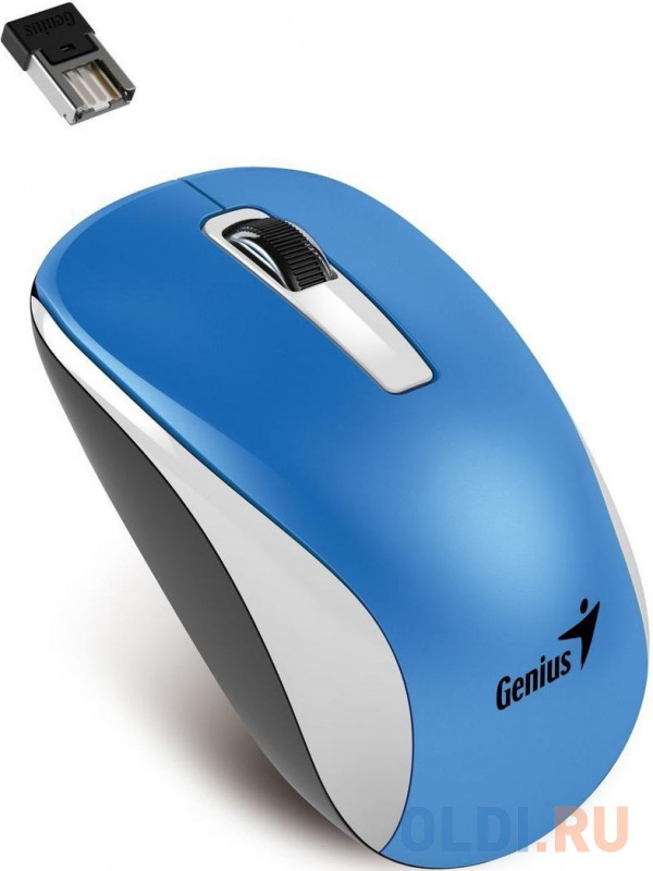

Мышь беспроводная Genius NX-7010 USB синий USB + радиоканал