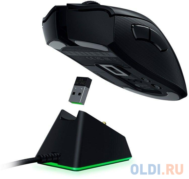 Razer DeathAdder V2 Pro, цвет черный, размер (ДхШхВ) 127x62x43 мм Razer Focus+ - фото 5