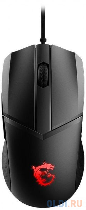 

Мышь MSI Clutch GM41 черный/красный оптическая (16000dpi) USB2.0 (6but), Чёрный