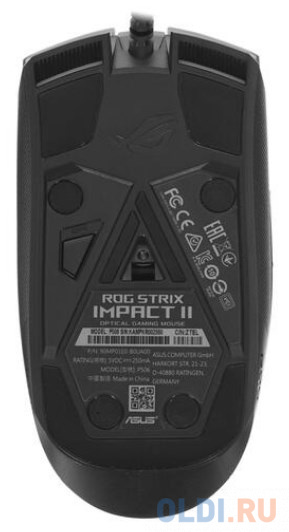 P506 ROG STRIX IMPACT II /MS,3327,6 BUTTONS,6200DPI, RTL {20} фото