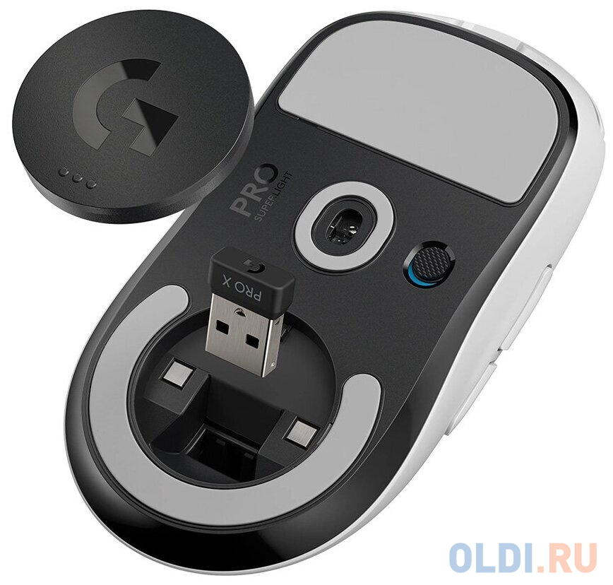 Мышь беспроводная Logitech PRO X SUPERLIGHT белый USB 910-005942 фото