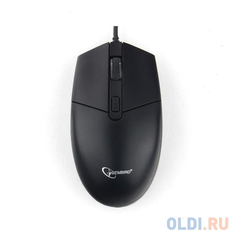 

Мышь проводная Gembird MOP-500H, USB, черный, 2кн.+колесо-кнопка+DPI, 2400DPI, подогрев