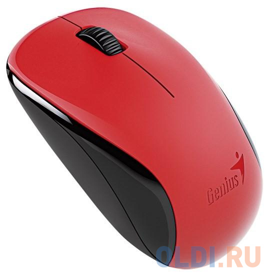Мышь Genius NX-7000 Red беспроводная, оптическая (2.4Ghz, 1200dpi, BlueEye) мышь беспроводная genius eco 8100 красная red 2 4ghz blueeye 800 1600 dpi аккумулятор nimh new package