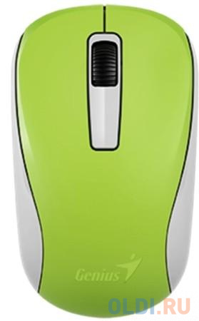 Мышь беспроводная Genius NX-7005, мини-ресивер, сенсор Blue Eye, оптическая, разрешение 800-1600 dpi, SmartGenius. Цвет: зеленый фото