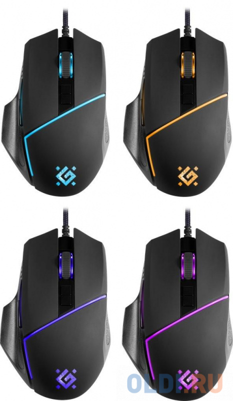 Мышь проводная Defender GM-880L чёрный USB фото