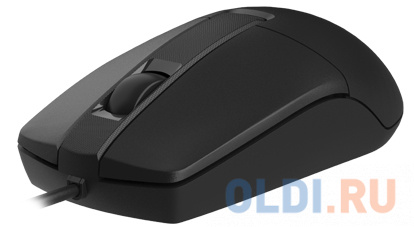 Мышь проводная A4TECH OP-330 чёрный USB фото