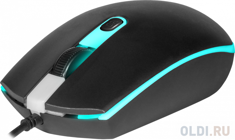 Мышь проводная Defender MB-986 чёрный USB фото
