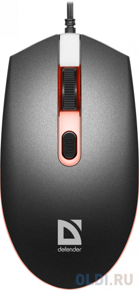 Мышь проводная Defender MB-986 чёрный USB фото