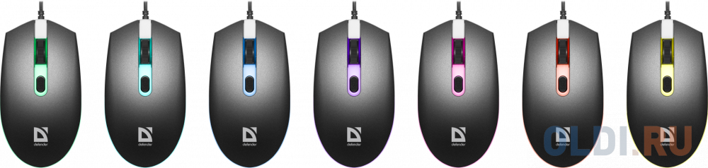 Мышь проводная Defender MB-986 чёрный USB фото