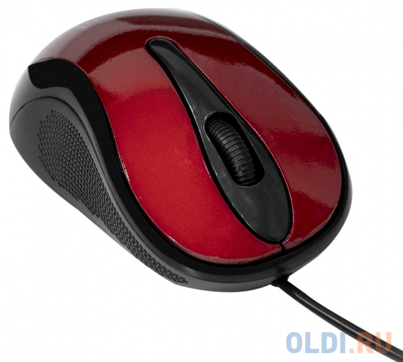 

STM USB WIRED MOUSE STM 102CR black/red, Чёрный