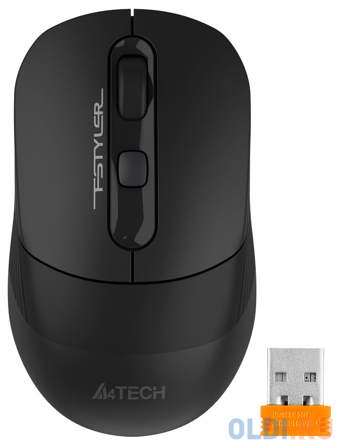 Мышь беспроводная A4TECH Fstyler FB10C чёрный USB + радиоканал фото