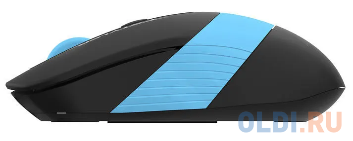 Мышь беспроводная A4TECH Fstyler FB10C чёрный синий USB + радиоканал фото