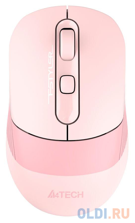 Мышь беспроводная A4TECH Fstyler FB10C розовый USB + радиоканал мышь беспроводная a4tech fstyler fb10c чёрный синий usb радиоканал