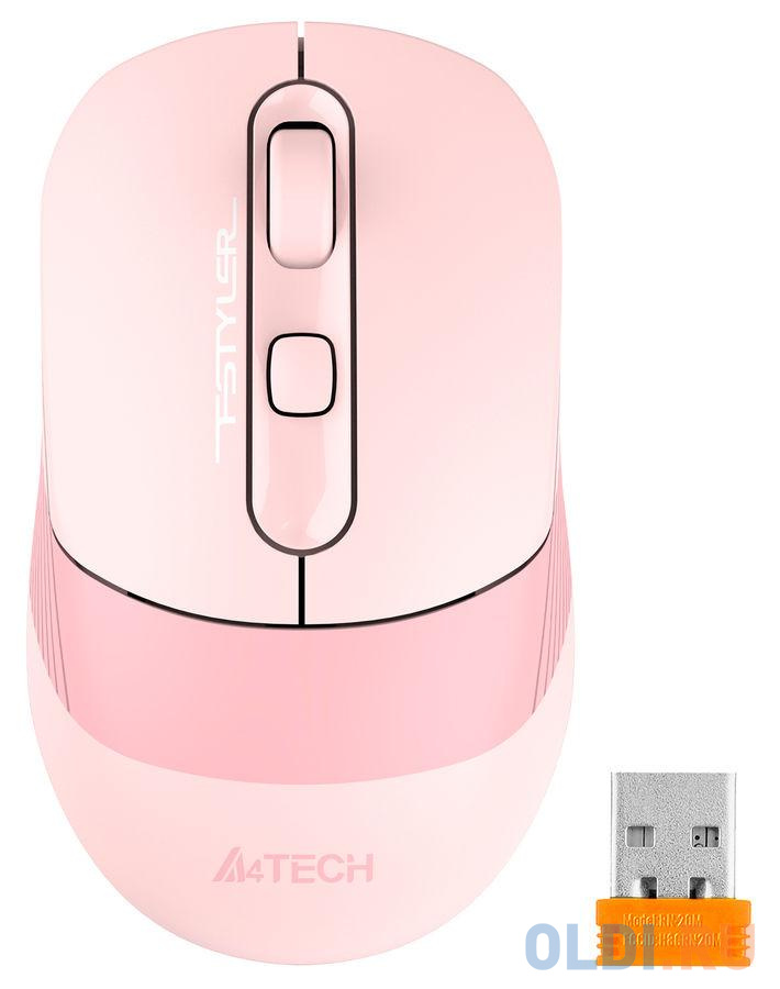 Мышь беспроводная A4TECH Fstyler FB10C розовый USB + радиоканал фото