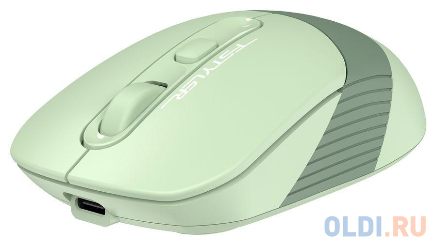 Мышь беспроводная A4TECH Fstyler FB10C зелёный USB + радиоканал, цвет зеленый - фото 4