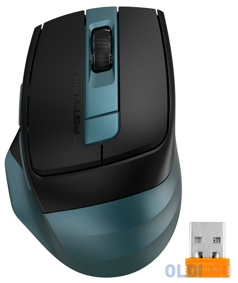 Мышь беспроводная A4TECH Fstyler FB35C зелёный чёрный USB + Bluetooth фото