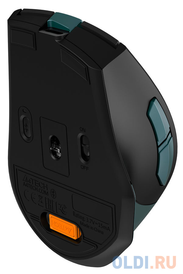 Мышь беспроводная A4TECH Fstyler FB35C зелёный чёрный USB + Bluetooth фото