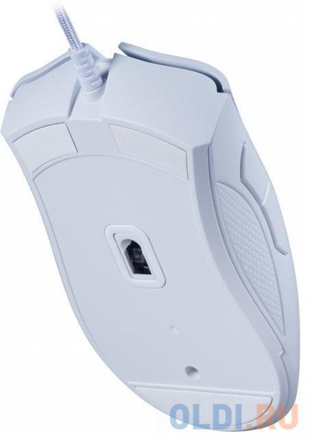 Razer DeathAdder Essential - White Ed. Gaming Mouse 5btn, цвет белый - фото 4