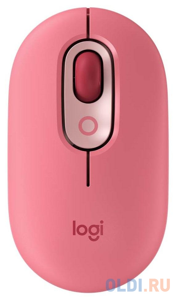 Мышь беспроводная Logitech POP Mouse with emoji розовый USB + Bluetooth