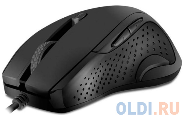 Мышь SVEN RX-113  (5+1кл. 800-2000DPI,  Soft Touch, каб. 1,5м, блист.) USB чёрная фото