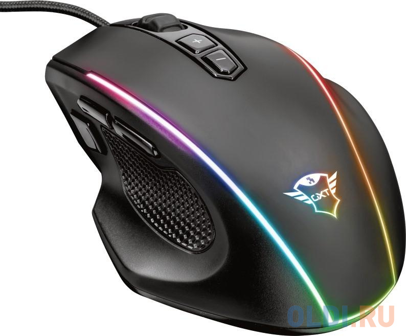 Trust GXT 165 Celox Gaming Mouse (23092), цвет чёрный, размер 127x83x43 мм. GXT165 CELOX - фото 3