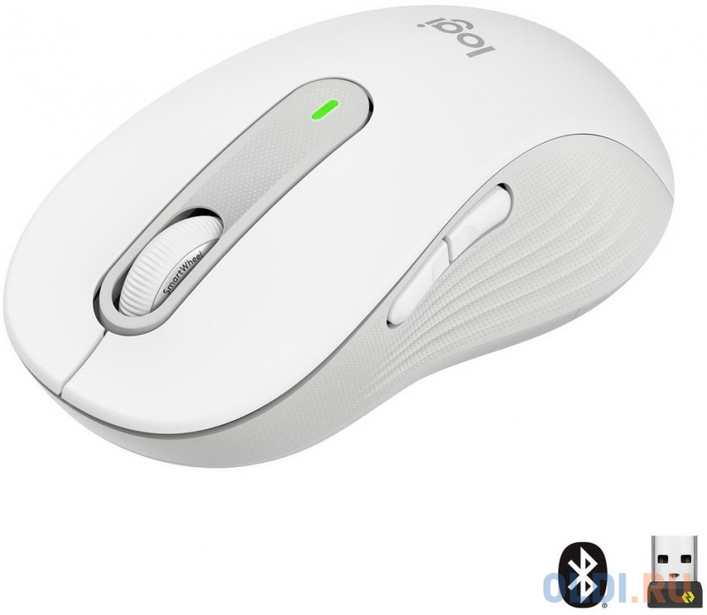 Мышь беспроводная Logitech Signature M650 L белый серый USB + Bluetooth 910-006238 миксер стационарный philips hr3745 00 450 вт белый серый