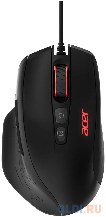Мышь проводная Acer OMW124 чёрный USB