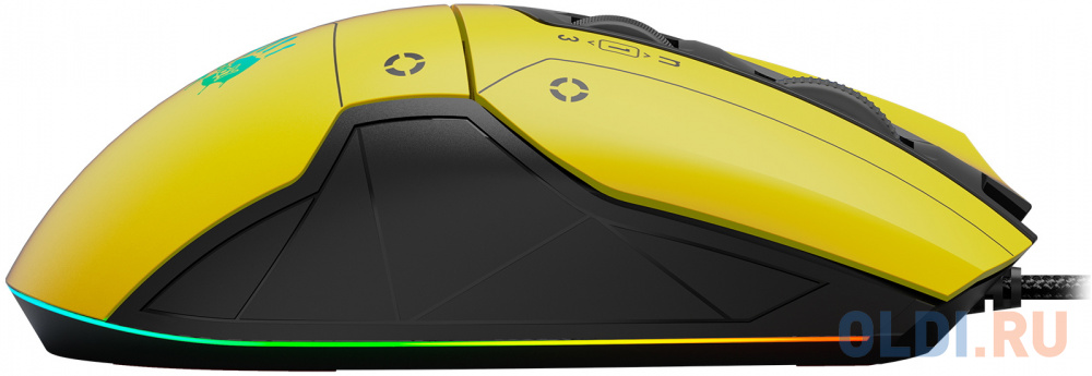Мышь A4Tech Bloody W70 Max Punk желтый/черный оптическая (10000dpi) USB (11but) - фото 4