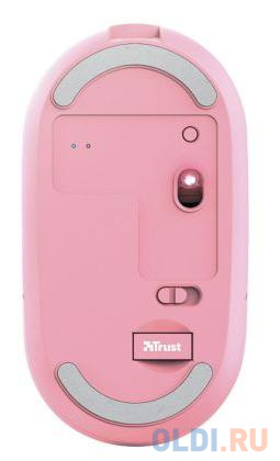 Мышь беспроводная TRUST 24125 розовый USB + радиоканал, размер 108х57х25 мм. - фото 4