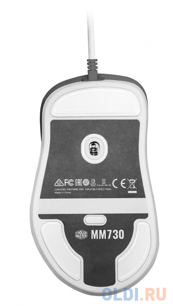 MM-730-WWOL1 MM730/Wired Mouse/White Matte, цвет белый, размер 122,3 х 69,0 х 39,1 мм - фото 7