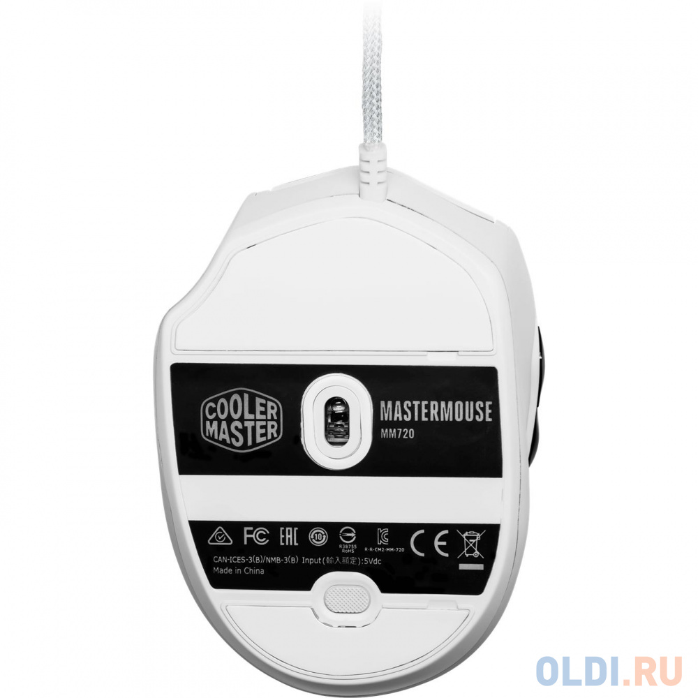 MM-720-WWOL1 Mouse MM720 Matte White, цвет белый, размер 105,42 х 76,52 х 37,35 мм - фото 5