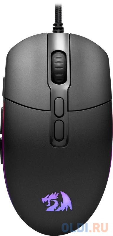 

Игровая мышь Redragon Invader (USB, 8 кнопок,10000 dpi, RGB подсветка), Чёрный