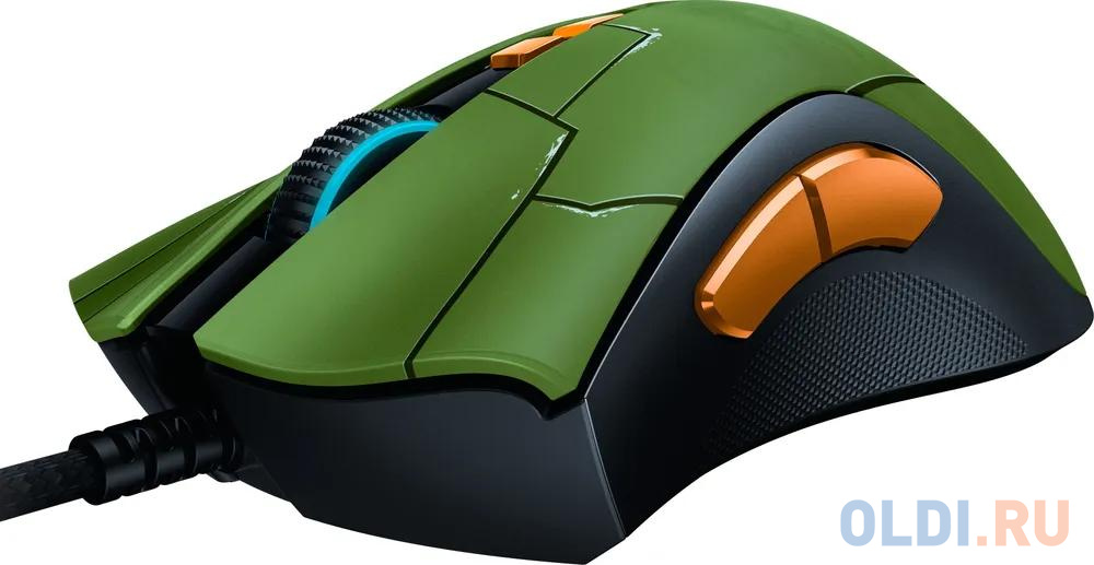 Razer DeathAdder V2 - HALO Infinite Ed. mouse, цвет зелёный, размер 127 Х 61,7 Х 42,7 мм - фото 2