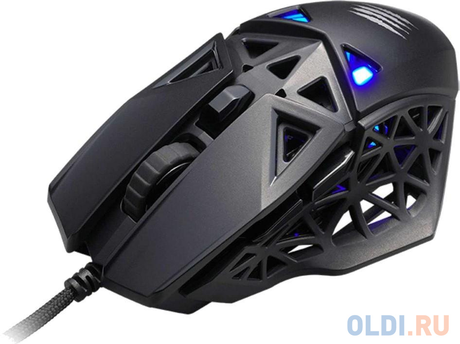 Игровая мышь Mad Catz  M.O.J.O. M1 чёрная (PMW3360, Mad Catz DAKOTA Switch, USB, 6 кнопок, 12000 dpi, RGB подсветка) фото