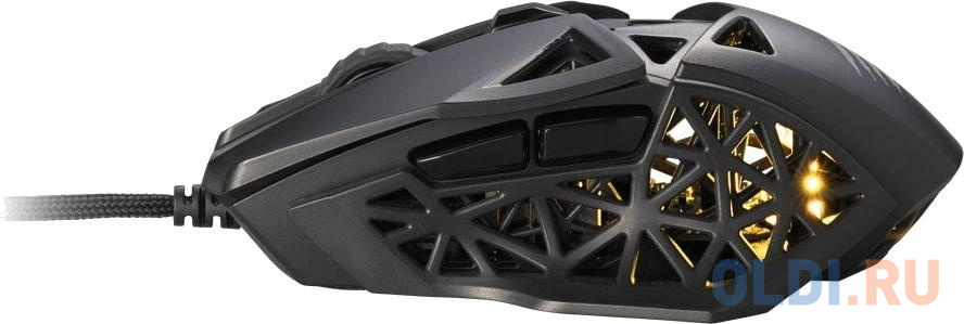 Игровая мышь Mad Catz  M.O.J.O. M1 чёрная (PMW3360, Mad Catz DAKOTA Switch, USB, 6 кнопок, 12000 dpi, RGB подсветка) фото