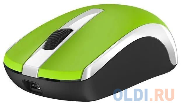 Мышь беспроводная Genius ECO-8100 зеленая (Green), 2.4GHz, BlueEye 800-1600 dpi, аккумулятор NiMH new package