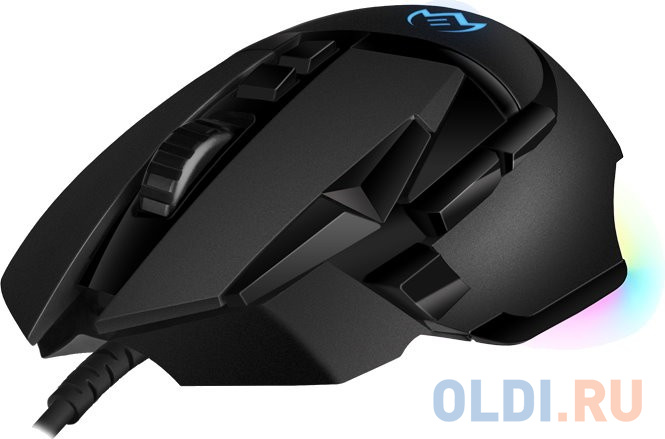 Игровая мышь SVEN RX-G975 чёрная (10 кнопок, 10000 dpi, USB, PIXART 3325, RGB подсветка) фото