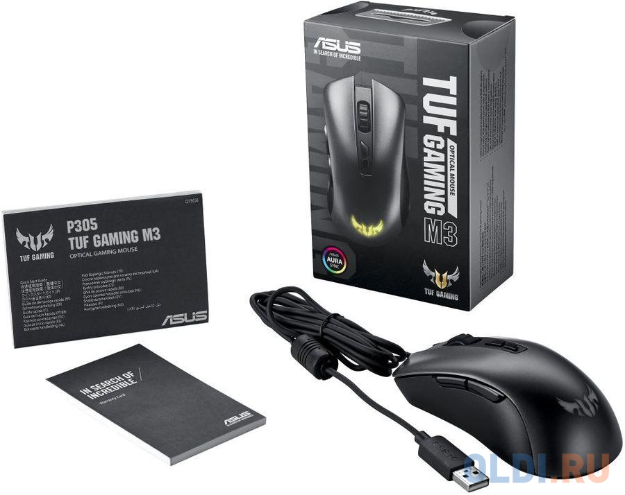 Мышь проводная ASUS TUF Gaming M3 чёрный USB, размер 118.2 х 68 х 40 мм - фото 6