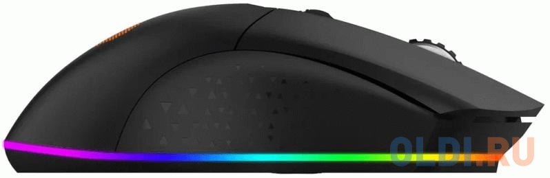 Мышь игровая беспроводная Dareu EM901 Black (черный), DPI 600-10000, подсветка RGB, подключение: проводное+2.4GHz, размер 125x67x39мм - фото 2
