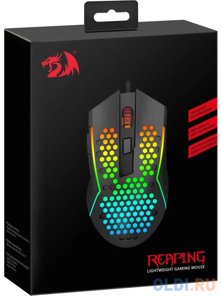 Мышь проводная Defender Reaping Elite чёрный USB фото
