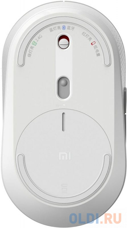 Мышь беспроводная Xiaomi Mi Dual Mode Silent Edition белый USB + Bluetooth фото